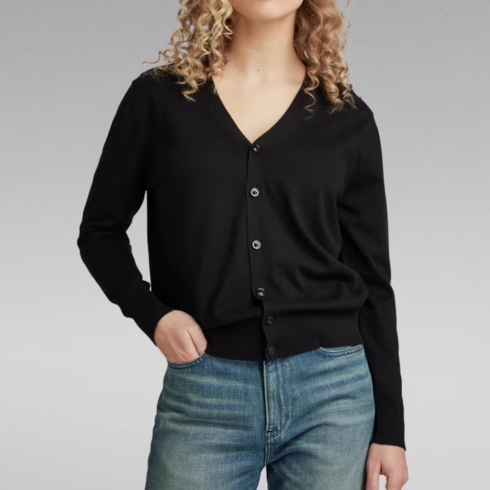 G-Star Raw Women's Core Cardigan Knit Black Large